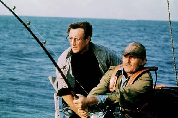 Roy Scheider and Robert Shaw in Jaws.