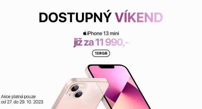 Získejte přes tento víkend iPhone 13 mini již za 11 990 Kč!