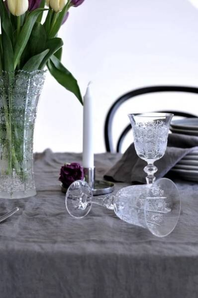 Broušená křišťálová sklenice na víno Crystal BOHEMIA 2 dcl