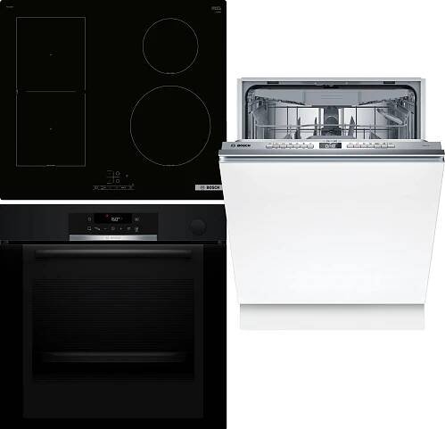 Sada BOSCH HRG312BB3 s funkciou pary + PVS61RBB5E + SMH4HVX00E