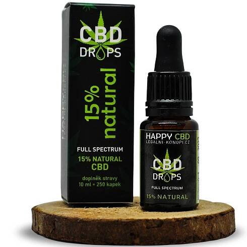 HappyCBD 15% CBD olej Full-spectrum - Obrázek 2
