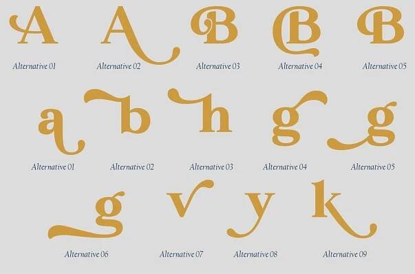 6 Stylish Elegant Typefaces