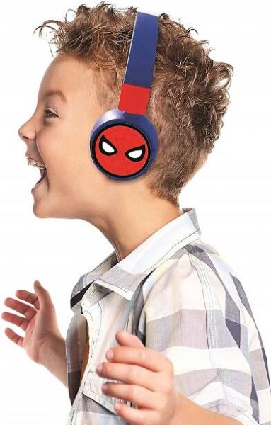 Spiderman skládací bezdrátová sluchátka do uší Hlavní barva modrá