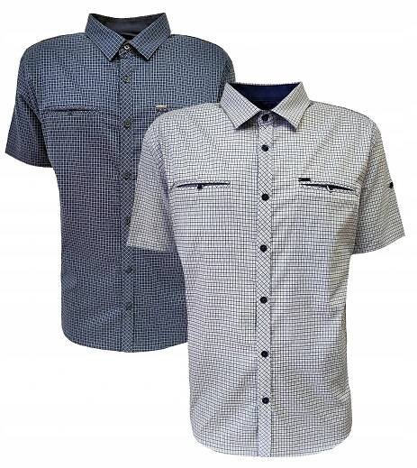 Pánská sportovní košile bavlna s kostkovaným vzorem NAVY BLUE BAGARDA XL Značka ostatní