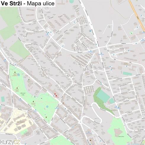 Ve Strži - mapy | Kurzy.cz
