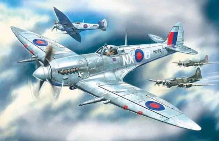 1:48 ICM Spitfire Mk.VII, WWII British Fighter