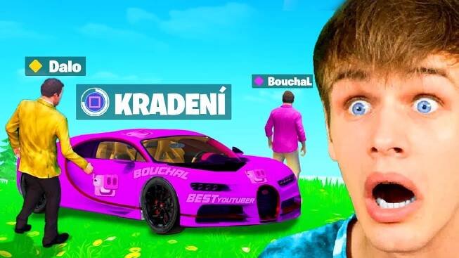 Kradu AUTA YOUTUBERA bouchaL v GTA 5!