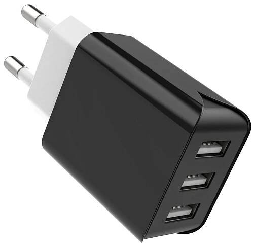 SCHITEC USB nabíječka 3 porty 15W 3A pro iPhone a Android tablety
