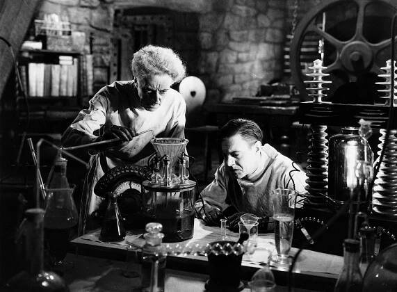 Ernest Thesiger, Colin Clive - Frankensteinova nevěsta - Z filmu