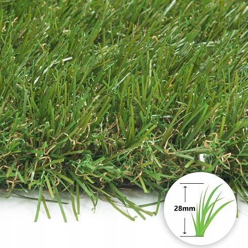 UMĚLÁ TRÁVA 4 m VERDE GREEN TERASA BALKON ZAHRADA 30 mm MĚKKÁ HUSTÁ Olivová Kód výrobce 200408