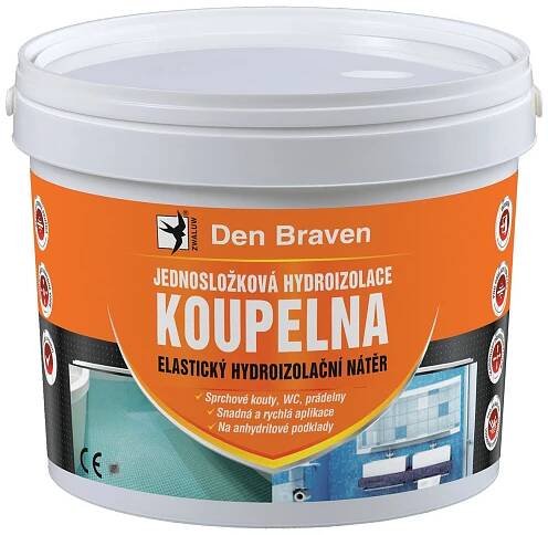 Den Braven Hydroizolační nátěr do koupelen 2,5 kg; medově hnědý