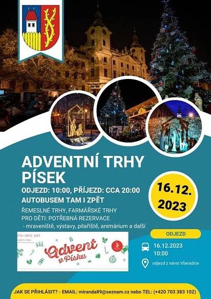 Adventní trhy Písek - zájezd 