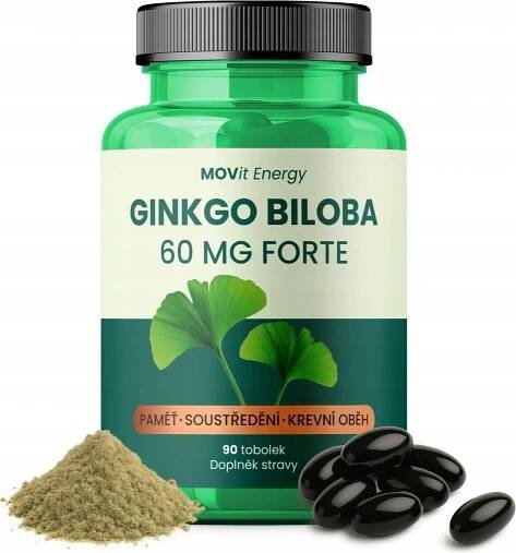 MOVit Ginkgo Biloba 60 mg Forte, 90 tobolek