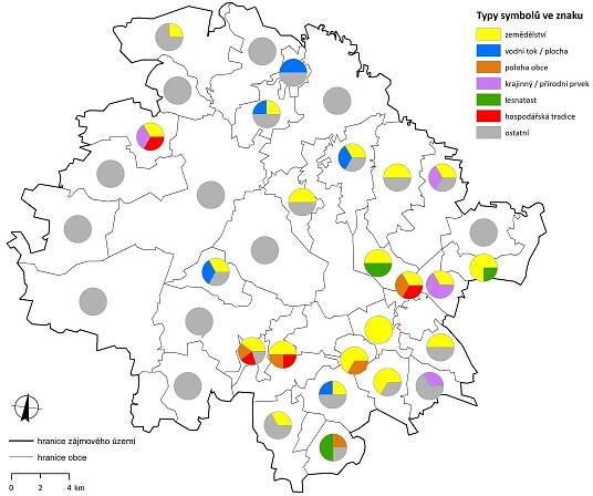 Digitální atlas zaniklých krajin - Symbolika regionů, míst a obcí