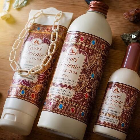Tesori d'Oriente koupelová voda do koupele 500 ml italská krásná vůně Značka Tesori d'Oriente