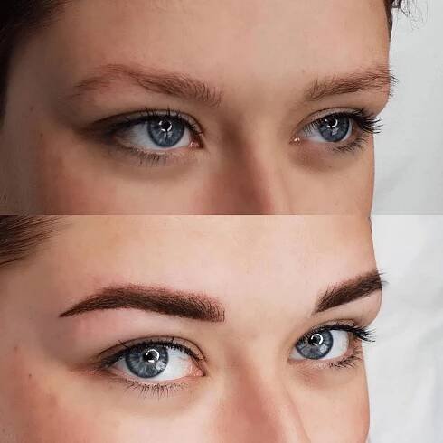 brows before and after