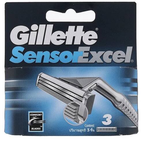 Gillette Sensor Excel pánský náhradní břity 3 ks - srovnání cen | Leano.cz