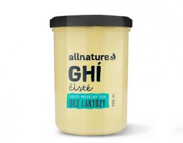 Allnature Ghí - 100% máselný tuk 450 ml