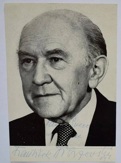 FRANTIŠEK FILIPOVSKÝ, herec (podpis s přípisem vepředu i vzadu)  - Ostatní sběratelské předměty