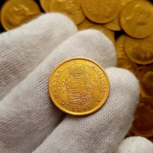 Vzácnější ročník! 4 Zlatník 1871 KB, katalog 20 000 Kč!