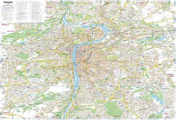 Praha 1:20 000 Kartografie PRAHA (2024)
