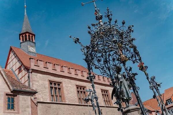 Hochzeit Hochzeit Anja Matthias Göttingen Altes Rathaus Gänseliesel Botanischer Garten Innenstadt Eichsfeld Fotograf Fotoshooting Hochzeitsfotograf Trauung