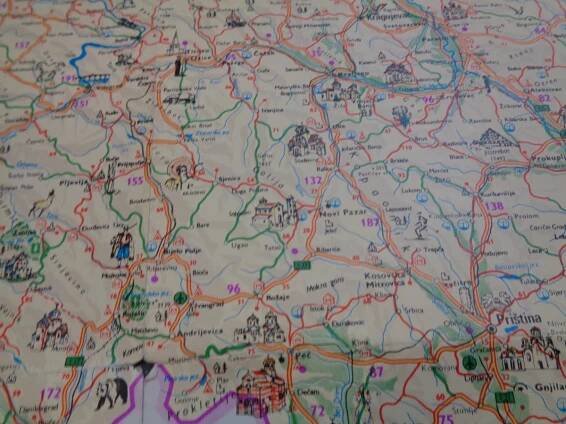 Jugoslavija - turistická mapa, 1981