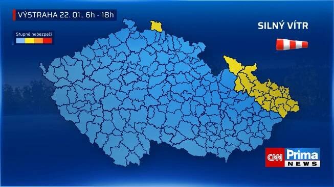 Předpověď počasí 22.1. 2024