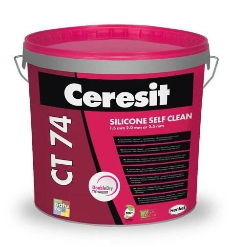 CERESIT CT74 1,5mm Silikonová omítka 25kg - Distrimo