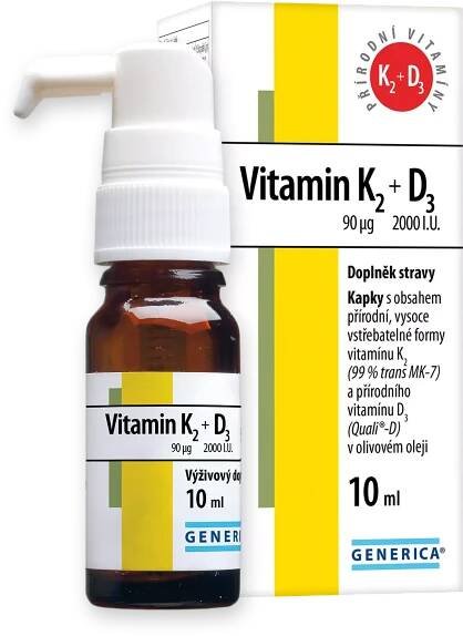 Generica Vitamín K2 90 mcg + D3 10 ml