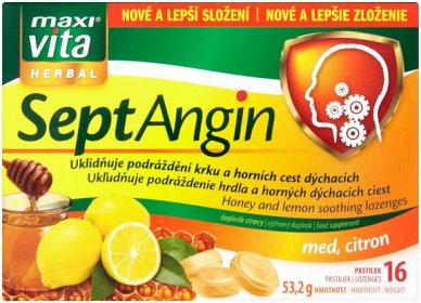 Maxi Vita SeptAngin med&citron 16 tablet