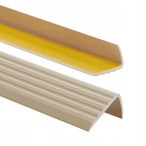PVC SCHODOVÝ profil protiskluzový 41x25mm 200cm BÉŽOVÁ SCHODIŠŤOVÁ lišta