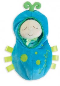 Manhattan Toy Snuggle Pod Snuggle Bug First Baby Doll with Cozy Sleep Sack for Ages 6 Months and Up