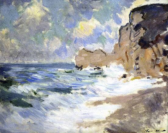 1883 - Claude Monet - Effect of waves at Etretat
