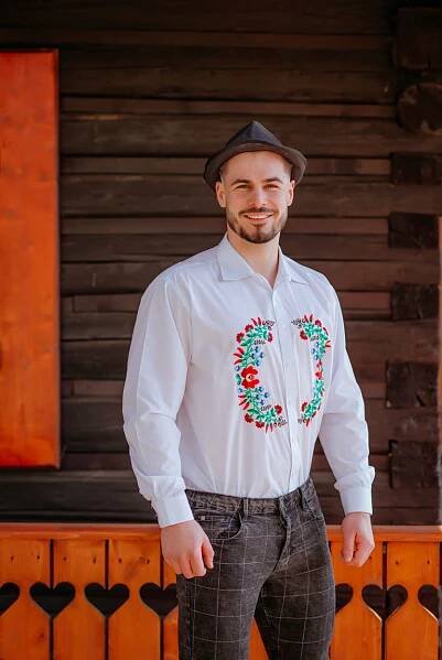 Martin Pánska vyšívaná košeľa - Redovy