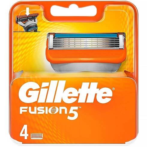 GILLETTE Fusion5 Náhradní hlavice pro muže 4 ks