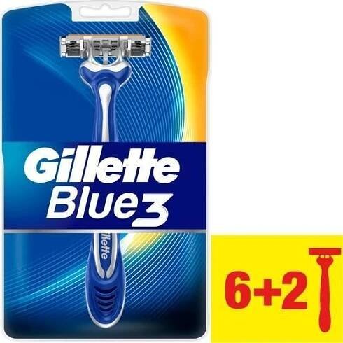 GILLETTE BLUE3 COMFORT POHOTOVÁ HOLÍTKA 6+2 KS