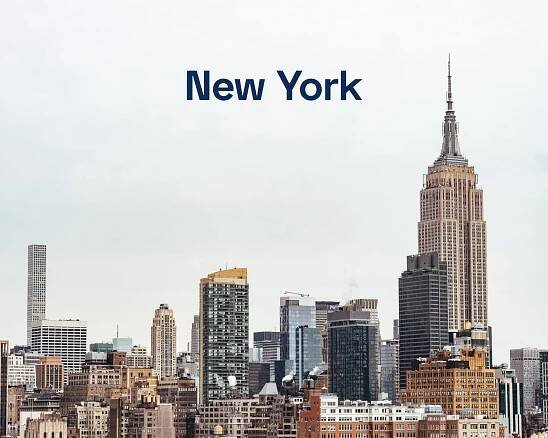 Skyline of New York City.