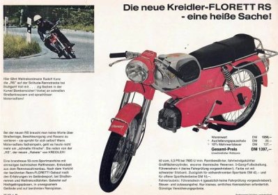 Kreidler Florett RS, 1968 - Motoristická literatura