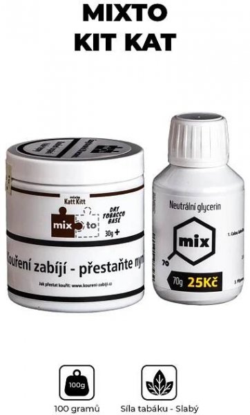 Tabák - Mixto Kit Kat 30g + glycerin