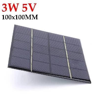 Solární panel s rychlým nabíjením 3W 5V | přenosná nabíječka - 3W 5V