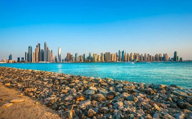Dubai Beach 4K Wallpaper