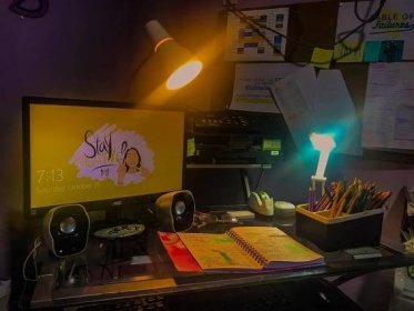 My Study Space in my bedroom
here in the Philippines! The study space really helps me when it comes to editing my graphic designs while doing homework or while studying :-))))