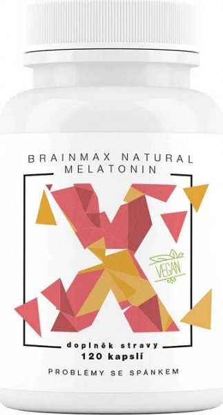 BrainMax Natural Melatonin 600 mg 120 cps.