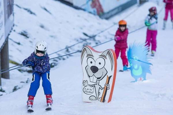 Lyžování ve Ski areálu Šacberk.