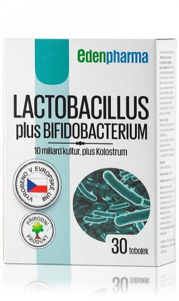 EDENPHARMA Lactobacillus plus bifidobacterium 30 kapslí