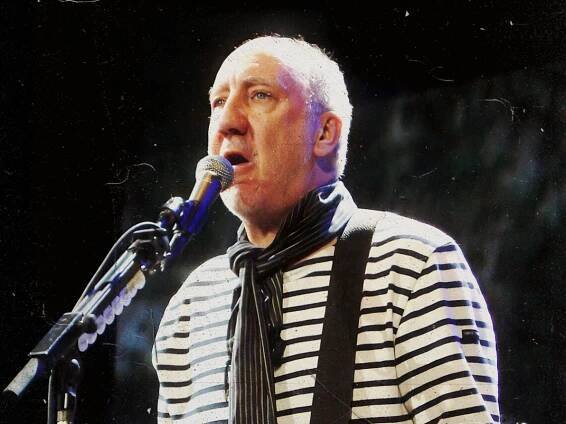 Pete Townshend performing with The Who in 2008