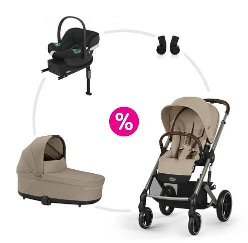 Cybex set Balios S Lux + korba + adaptéry + autosedačka + základna 2024