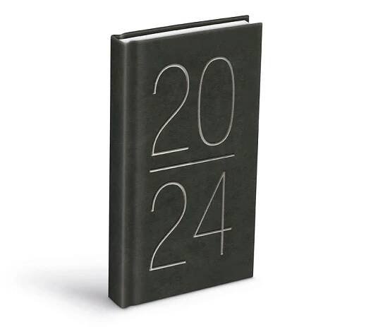 Diář 2024 D802 PU gray denní