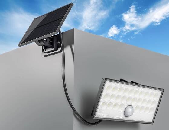 Top Light - LED Solární nástěnný reflektor se senzorem HELEON VARIO LED/8W/3,7V IP65 4000K 2200 mAh + dálkové ovládání